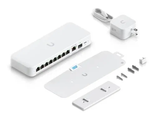Switch Gestionado Ubiquiti USW Flex 2 5G 8 Puertos 2 5GbE con Uplink 10GbE Combo Compacto 4