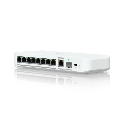 Switch Gestionado Ubiquiti USW Flex 2 5G 8 Puertos 2 5GbE con Uplink 10GbE Combo Compacto 6