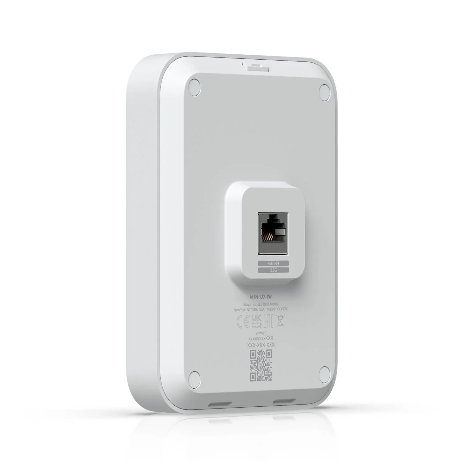 Punto de Acceso Ubiquiti UniFi U7 In-Wall - WiFi 7, 4.3 Gbps, 3x 2.5GbE, PoE+ 7