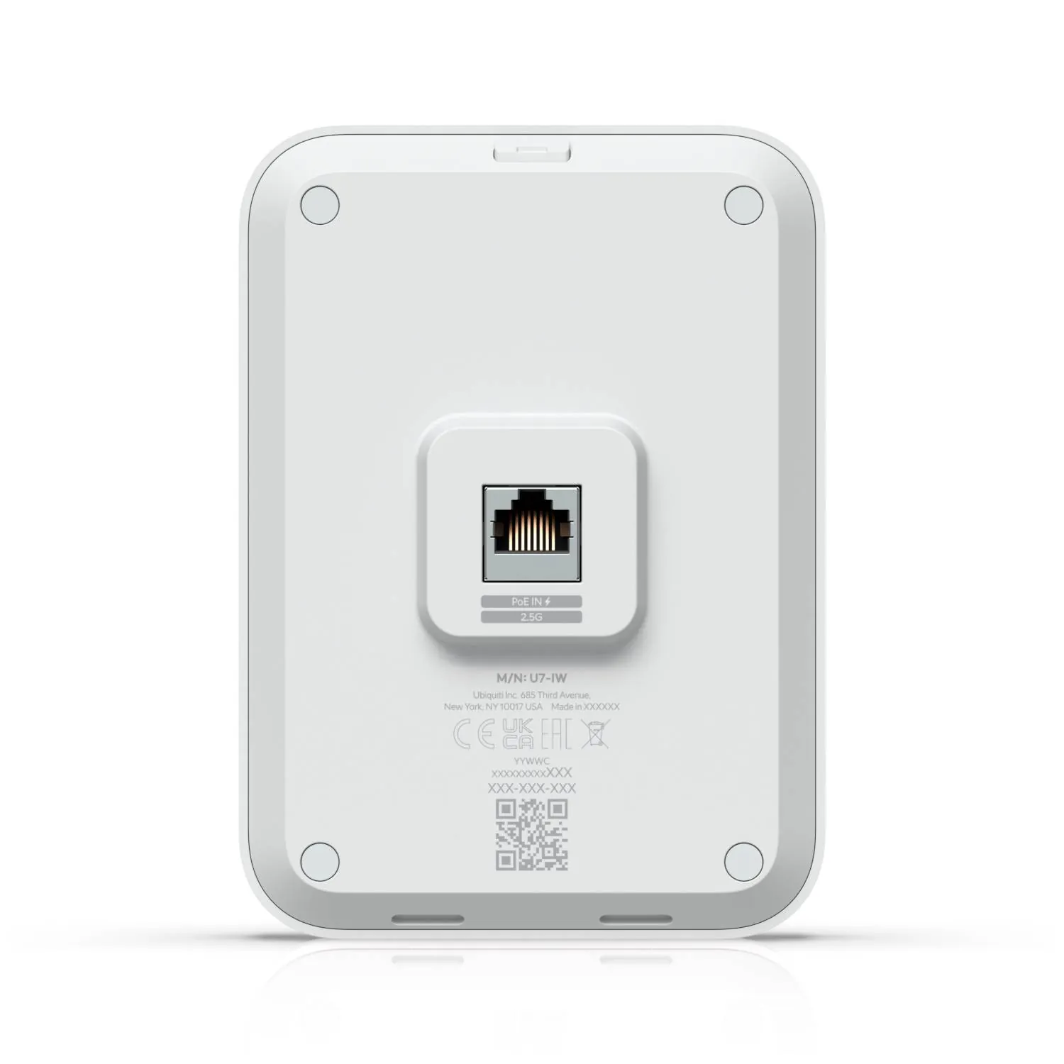 Punto de Acceso Ubiquiti UniFi U7 In-Wall - WiFi 7, 4.3 Gbps, 3x 2.5GbE, PoE+ 9