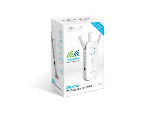 Extensor de cobertura Wifi TP-Link RE450, Wi-Fi de banda dual AC1750, Tres antenas 2