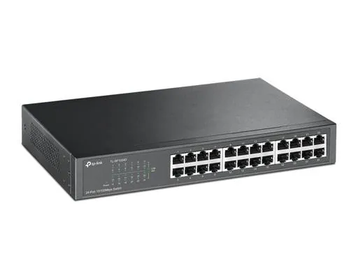 Switch TP-LINK TL-SF1024D 24 Puertos 10/100Mbps, Diseño Compacto, Auto MDI/MDIX, Rackable, No Admini 3