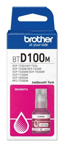 Botella de tinta original Brother BTD100M color magenta – colores vivos y consistentes 2