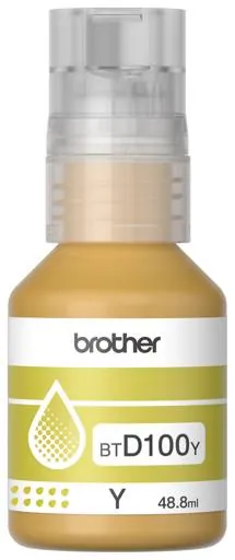 Botella de tinta original Brother BTD100Y color amarillo – tonos brillantes y de calidad 2