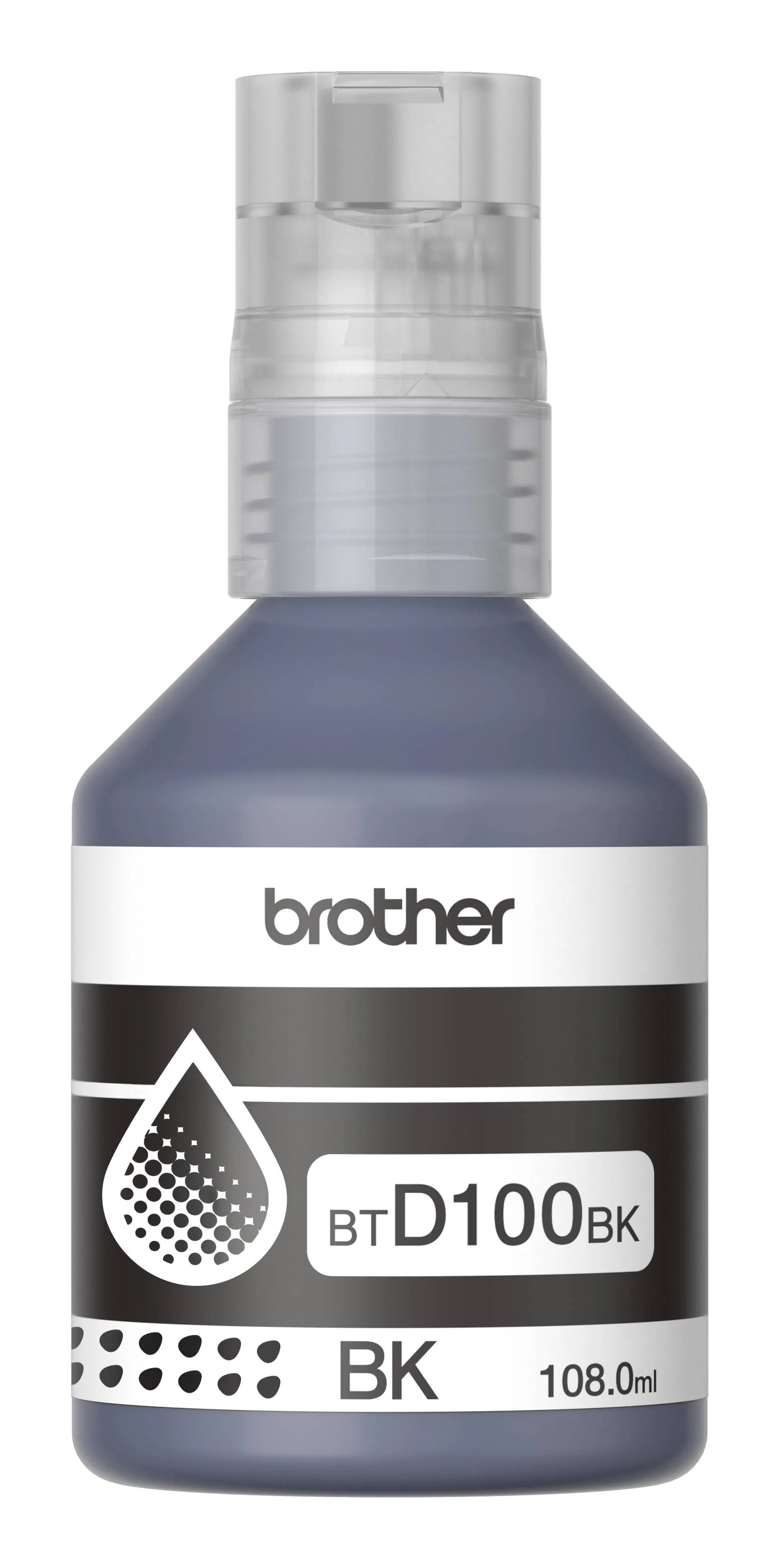 Botella de tinta original Brother BTD100BK color negro – textos claros y profesionales 2