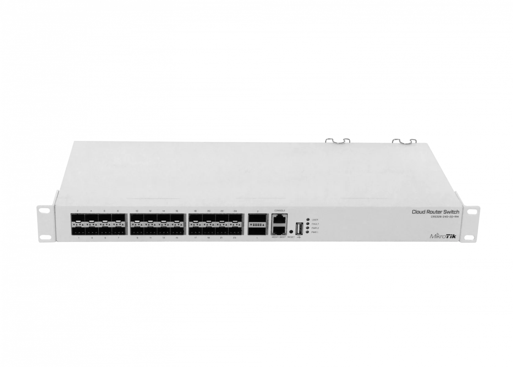 Switch MikroTik CRS326-24S+2Q+RM, 24 Puertos SFP+, 2 Puertos QSFP+, Alta Velocidad y Rendimiento 5