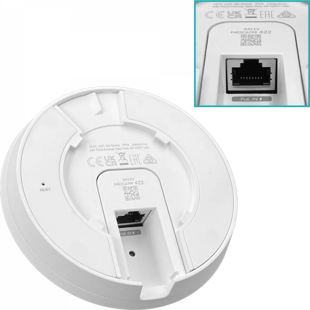 3x Cámara de Vigilancia Ubiquiti 2K HD Int/Ext con Detección Eventos por IA, Ubiquiti UniFi Protect G5 Dome 4