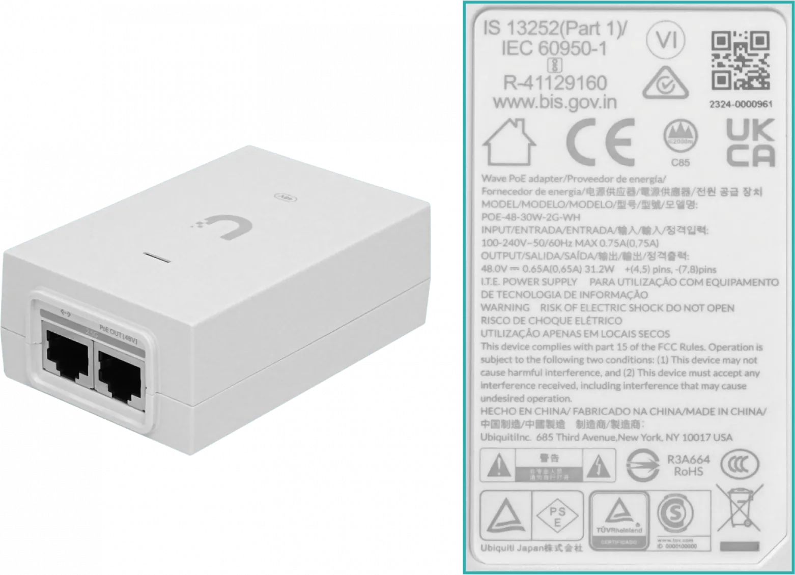Punto de Acceso PtMP 60 GHz con Cobertura de 90°,Wave Access Point Micro, CapMax 5 Gbps(2x 2.5 Gbps) 5