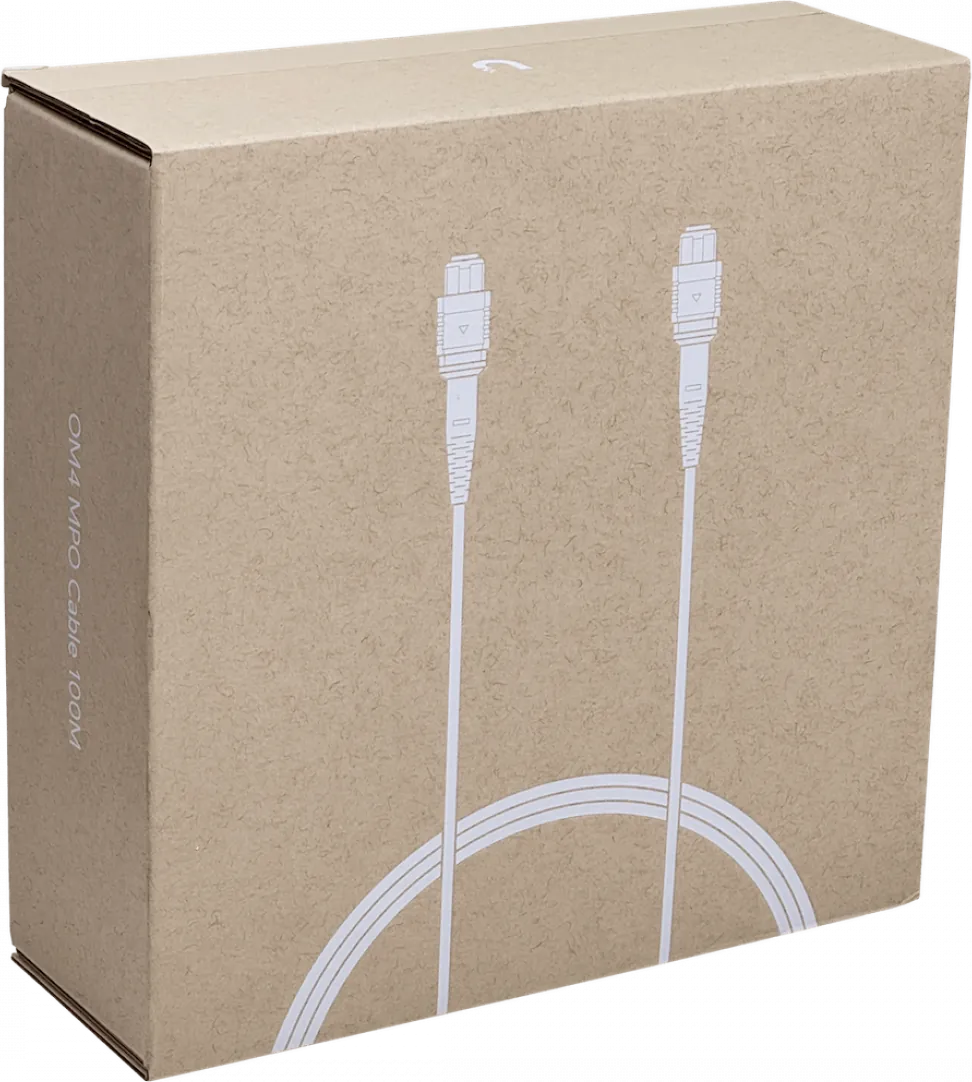 Cable Fibra Ubiquiti JF4MM100U MPO-MPO 12 fibras OM4 MM LSZH 100m Type-B jumper duplex 3