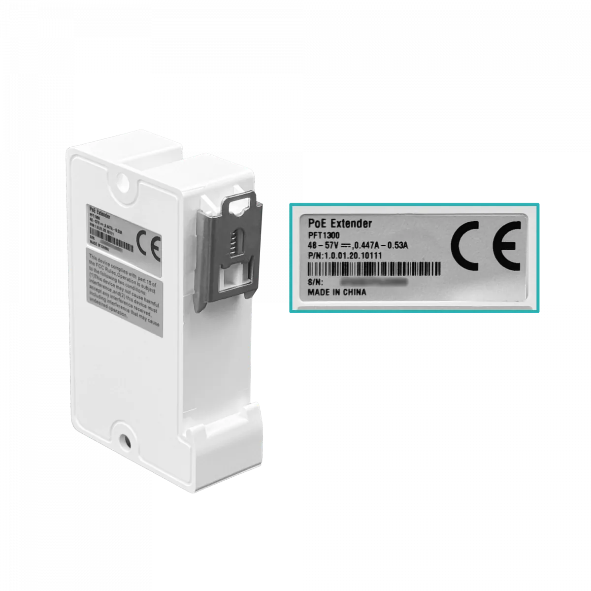 Extensor Mini Switch PoE 2 Puertos + 1 Cascada, Dahua PFT1300 - 300m, Montaje DIN/Interno 3