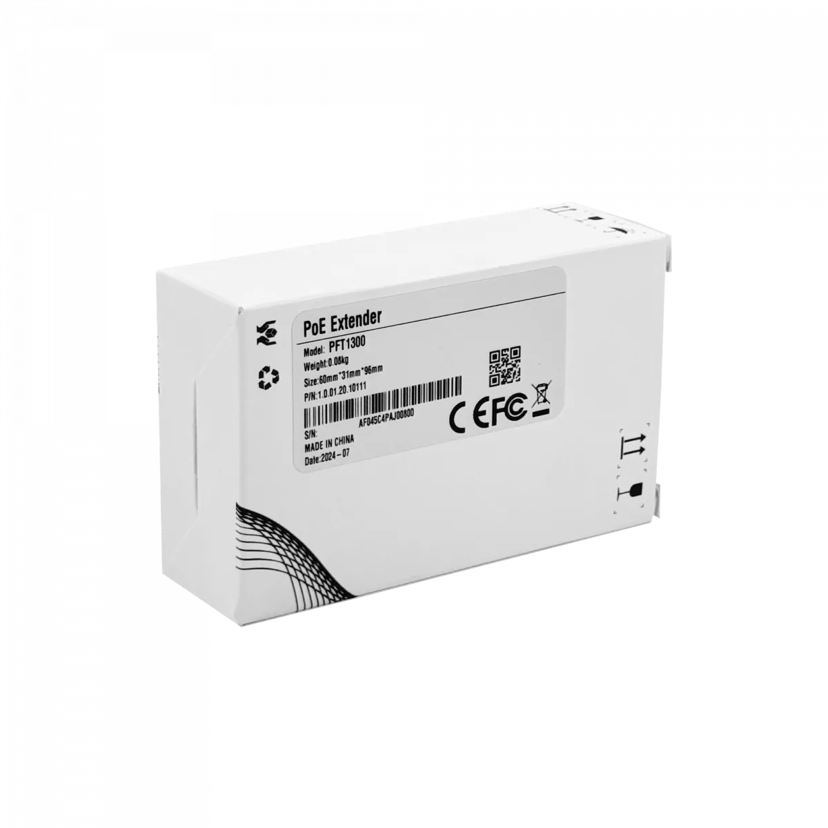 Extensor Mini Switch PoE 2 Puertos + 1 Cascada, Dahua PFT1300 - 300m, Montaje DIN/Interno 4