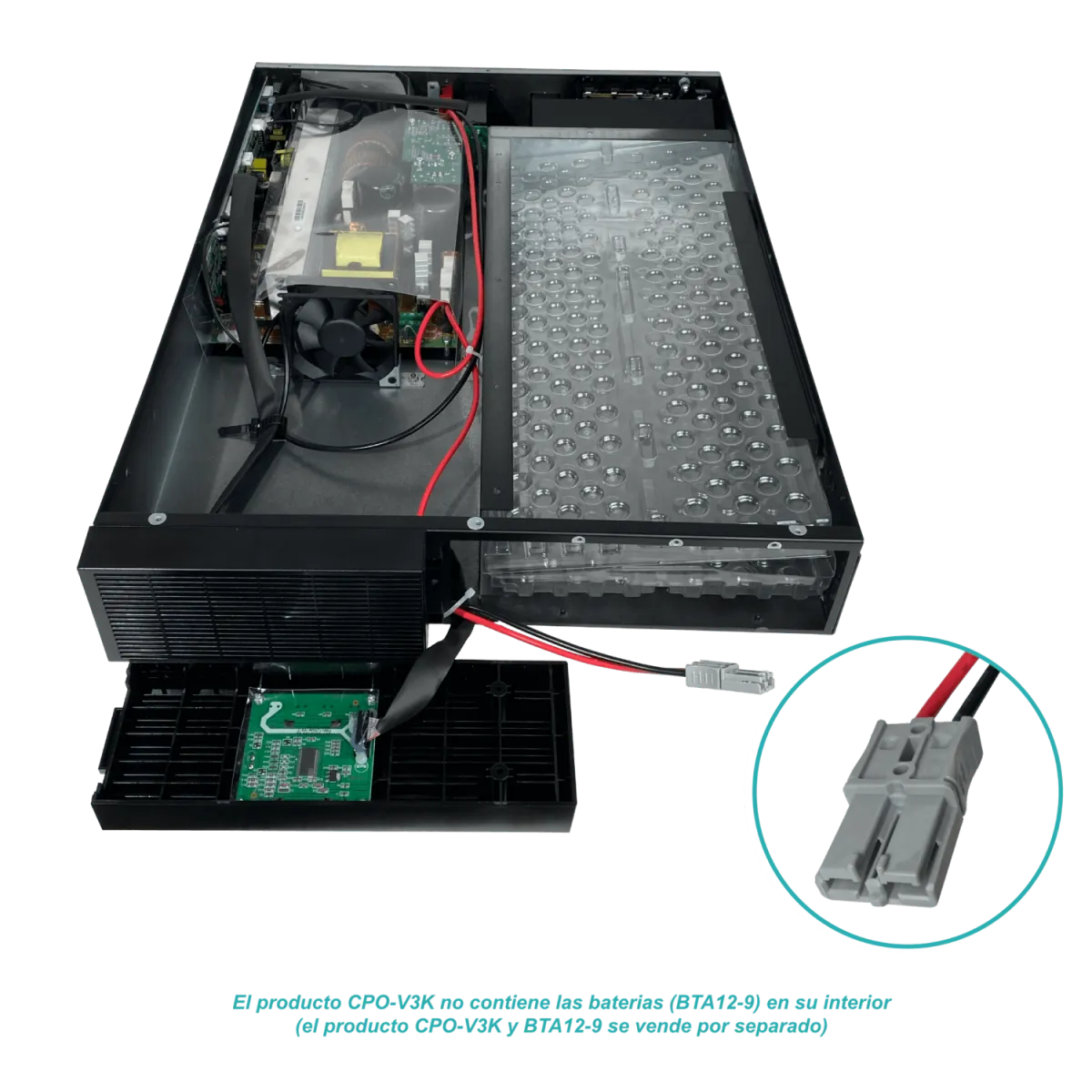 UPS CITO CPO-V3K Online 3kVA/2700W, 0ms, Rack 2U, Protección Crítica 2