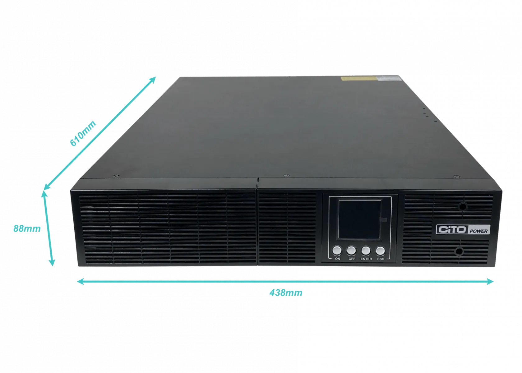 UPS CITO CPO-V3K Online 3kVA/2700W, 0ms, Rack 2U, Protección Crítica 5