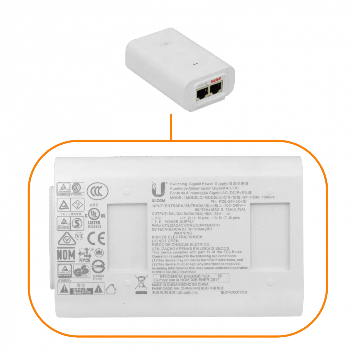 Punto de Acceso Inalámbrico 4.9-6.2GHz, 29dBm, IP67, GPS, Ubiquiti LTU Rocket 5