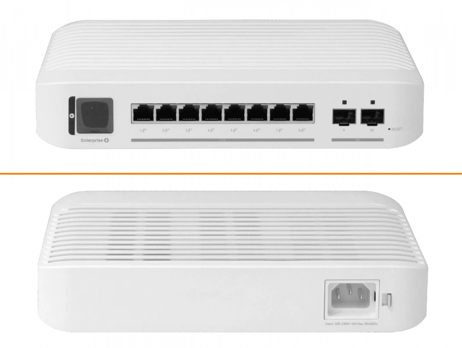 Switch Ubiquiti Enterprise, 8 Puertos PoE+ RJ45 de 2,5 GbE, Disponibilidad PoE 120W 2