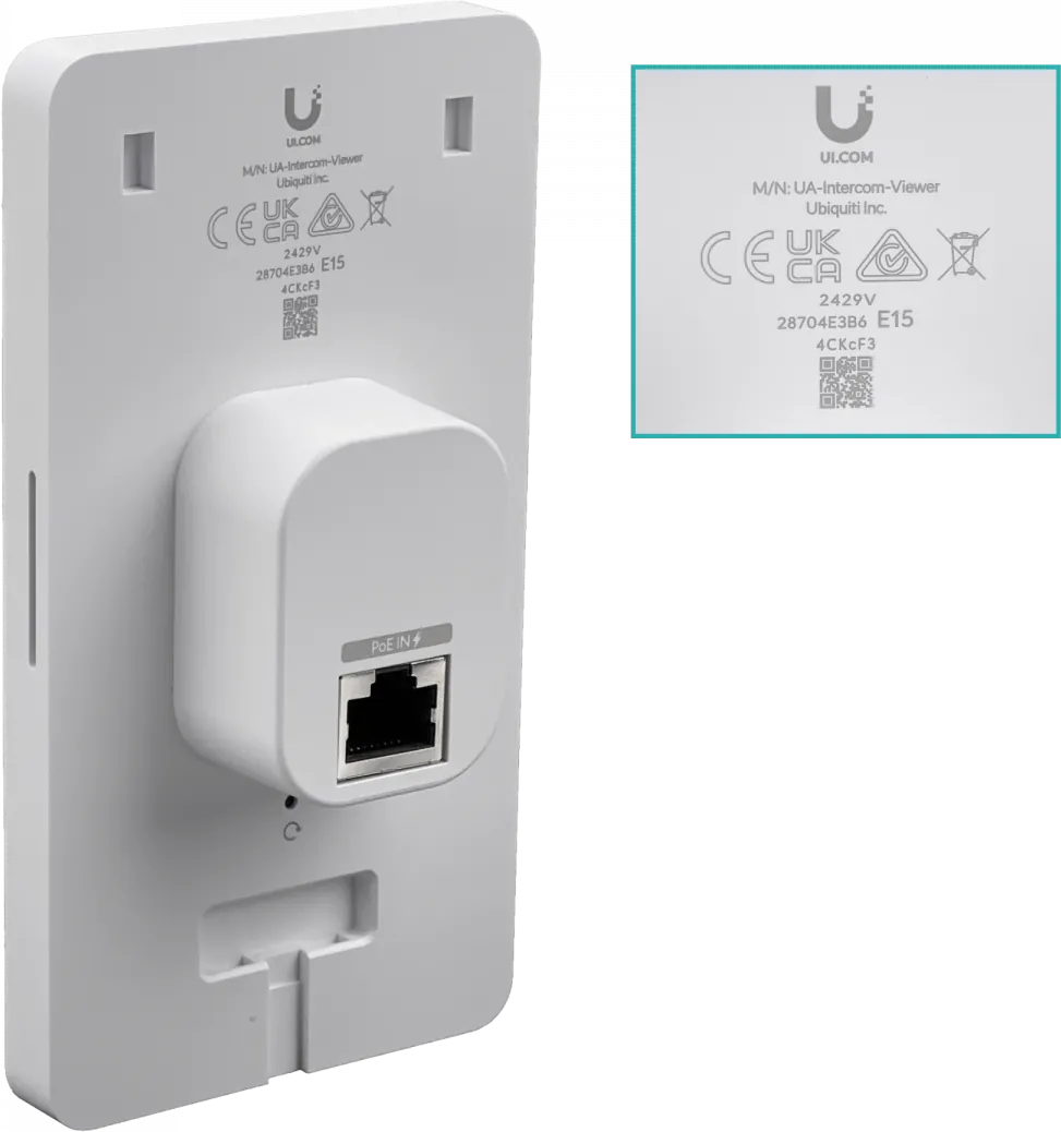 3x Pantalla Táctil de 5 Pulgadas para Control de Acceso y Monitoreo, Ubiquiti Access Intercom Viewer 4