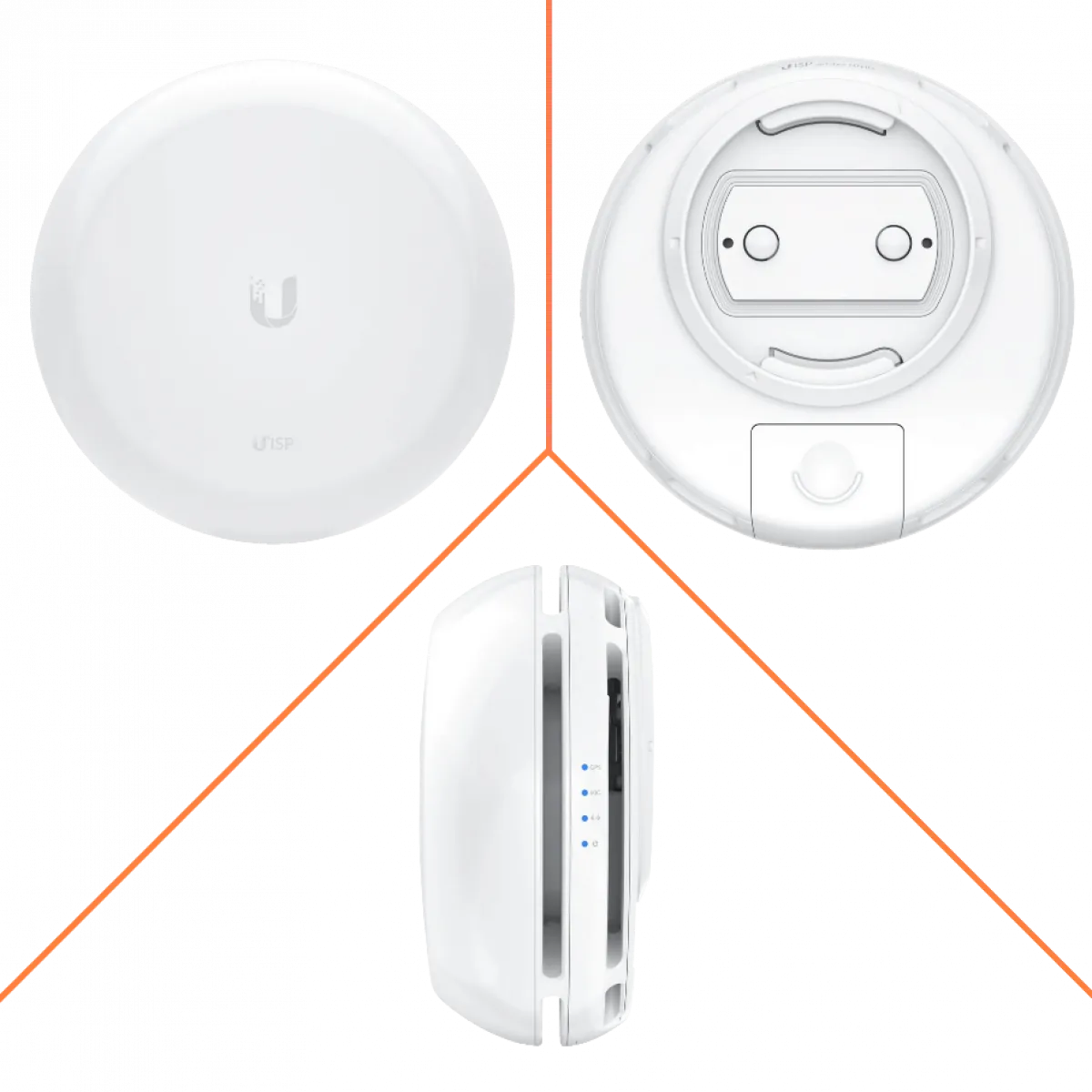 Puente Inalámbrico Multi-Gigabit con SFP+ y Alcance de 2 km airFiber 60 HD 4
