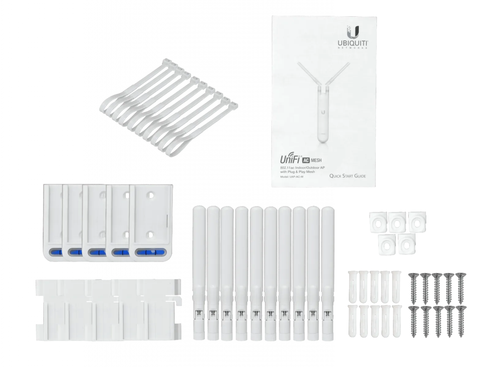 5x Punto de Acceso Inalámbrico 802.11ac Doble Banda Interiores/Exteriores, Ubiquiti UniFi AC Mesh 4