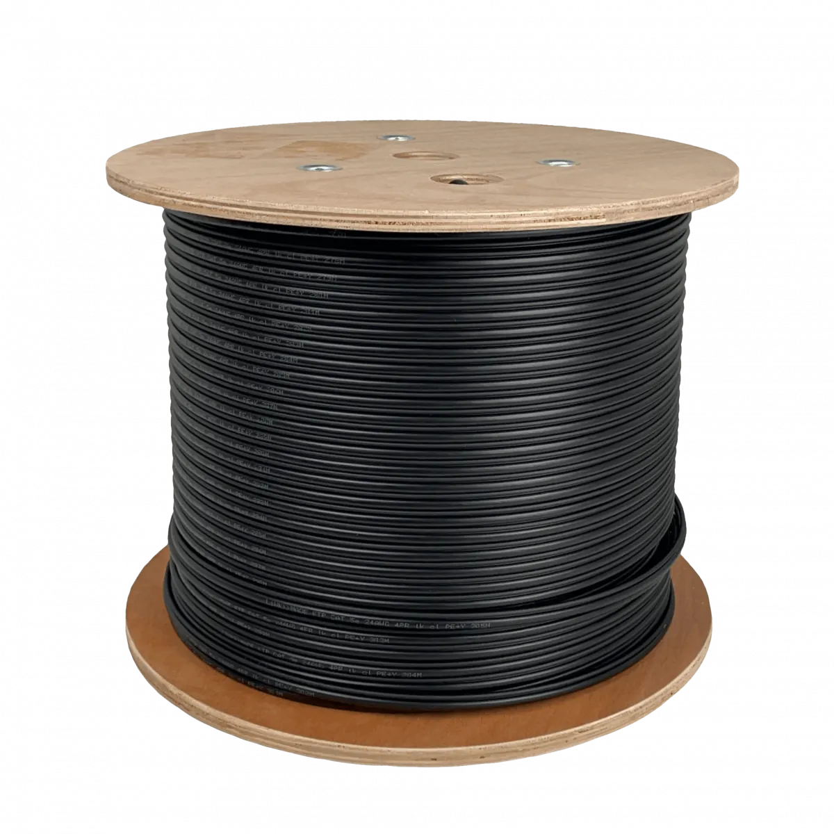 Caja Cable Exterior LINKMADE Cat5e F/UTP con Portante Negro 305mt Unifilar 2