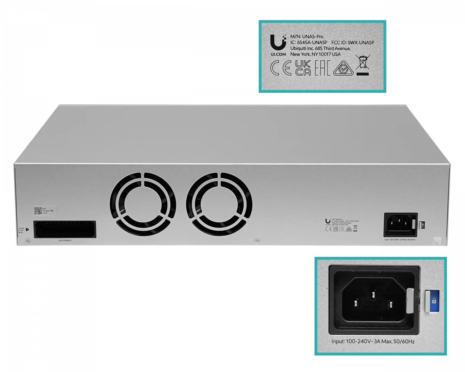 NAS UI Ubiquiti 7xHD-RAID 1-1000 1-SFP+10G 2U opc-redundant/USP-RPS UniFi Drive 4