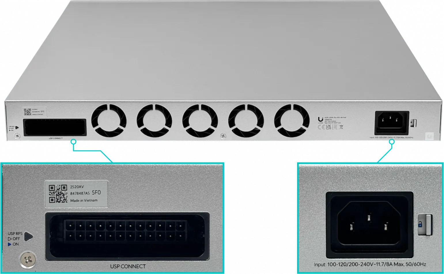 Switch UBIQUITI L3 16-2500 32-10G PoE+++ 1080W 4-SFP28-25G req-UniFi  3