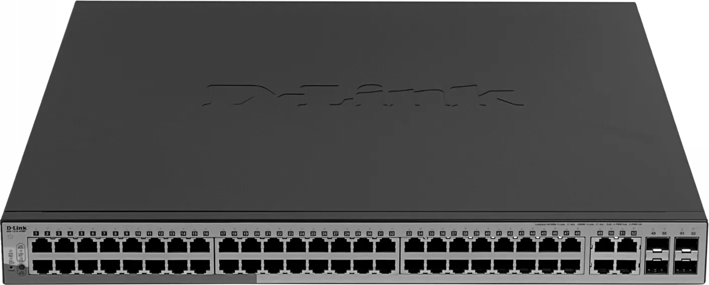 Switch D-Link 48-1000-PoE+ 4-SFP tot-370W Switch Smart Rack req-Cable-C13 3