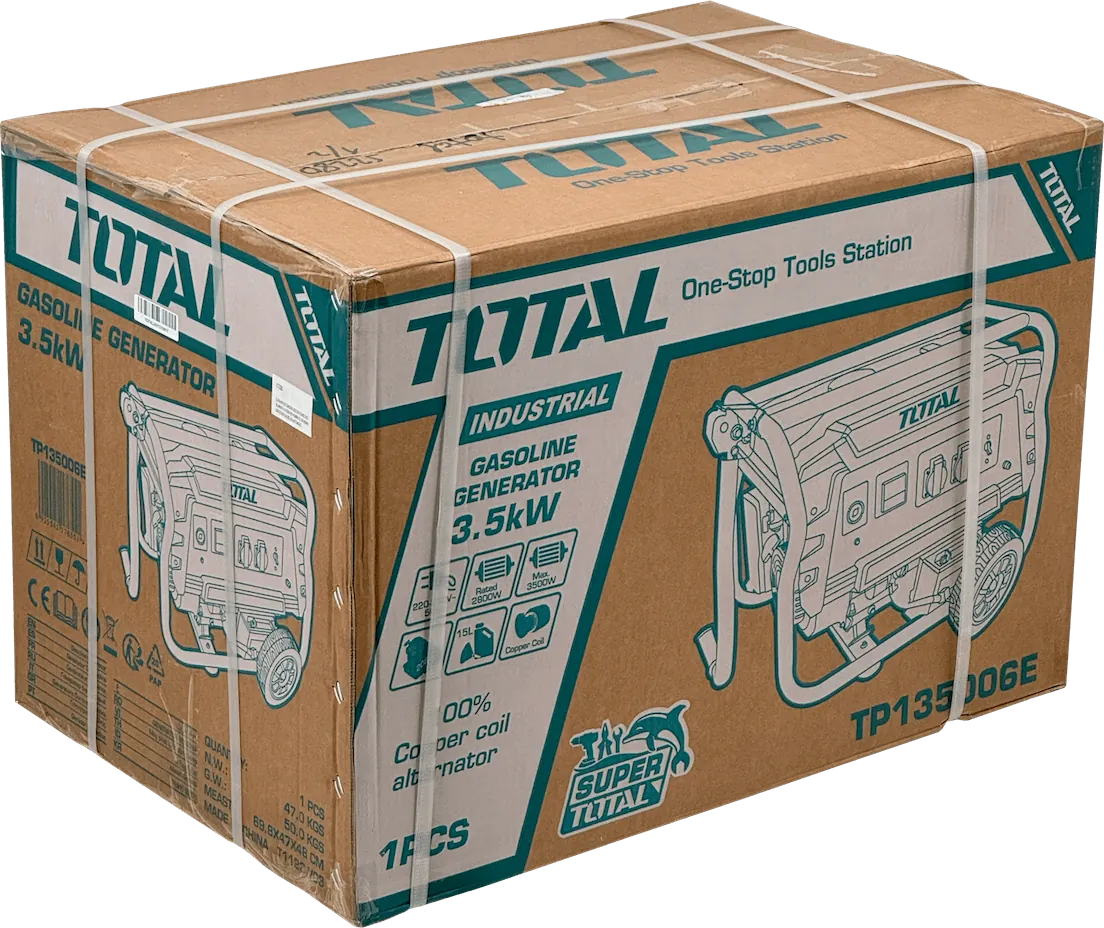 Generador a Gasolina TOTAL TP135006E 3500W Tanque 15L 220V - Compacto y Eficiente 8