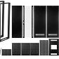Gabinete Rack LINKMADE RK42-10VLD 42U 100cm de Fondo Desarmado con PDU, Ventilador y Bandejas, Negro - Miniatura 9