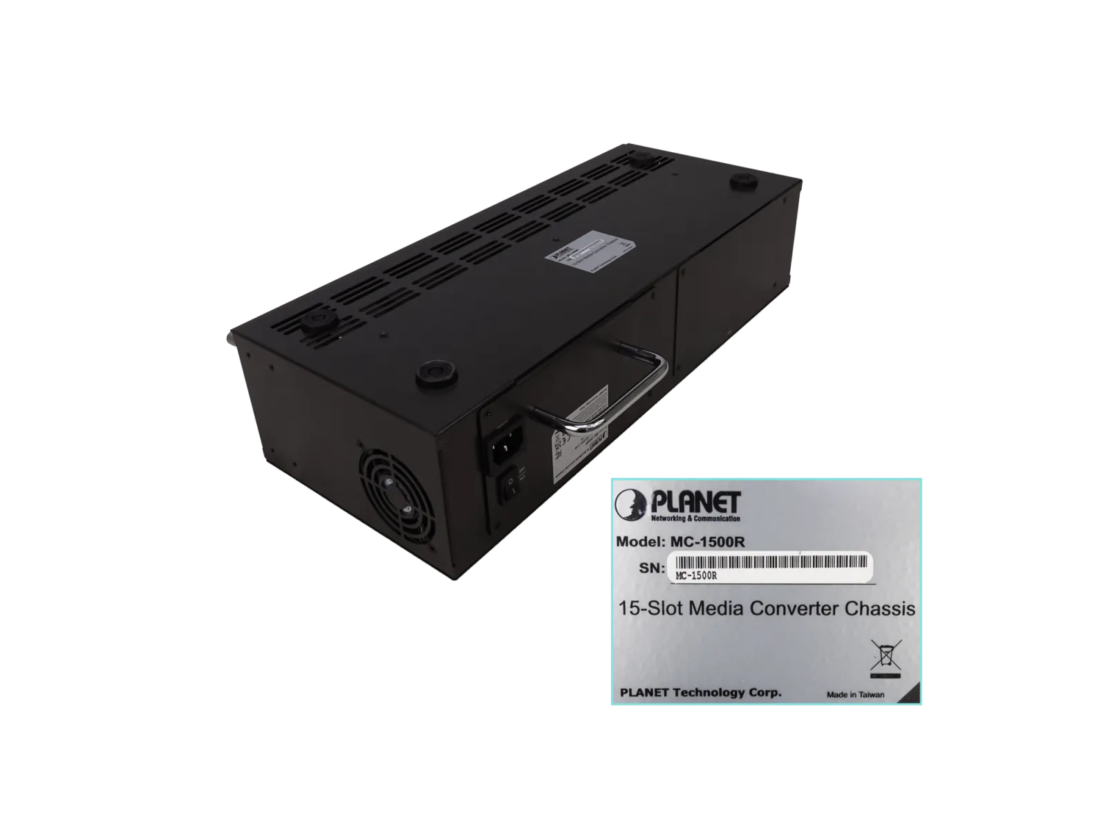 Chasis Convertidor de medio Planet 15 ranuras p/Montaje en Rack 2