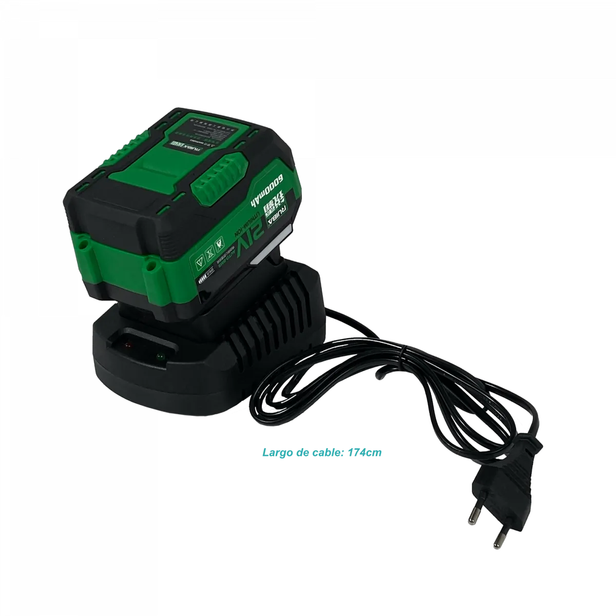 Laucha Pasacable 20mt Electrica Motorizada inc-Bateria Litio 21V 2