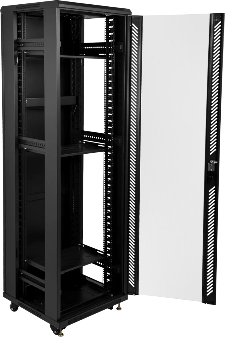 Gabinete Rack 42U 60cm de Fondo Desarmado con Turbina y Bandeja - Negro Linkmade 3