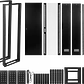 Gabinete Rack 42U 60cm de Fondo Desarmado con Turbina y Bandeja - Negro Linkmade - Miniatura 10