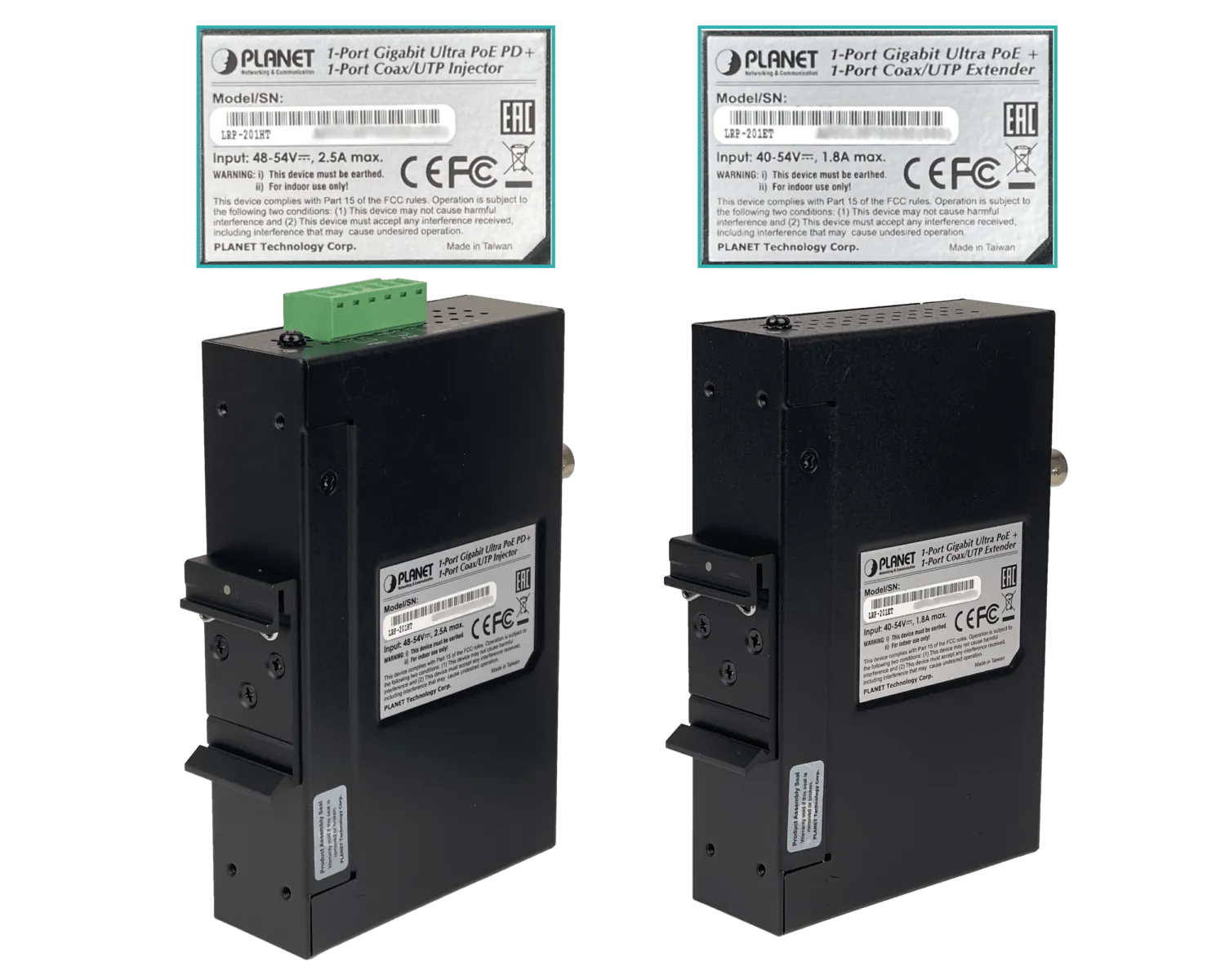 Kit Extensor Industrial PLANET LRP-201-KIT - Transmisión PoE de Largo Alcance hasta 600m 4