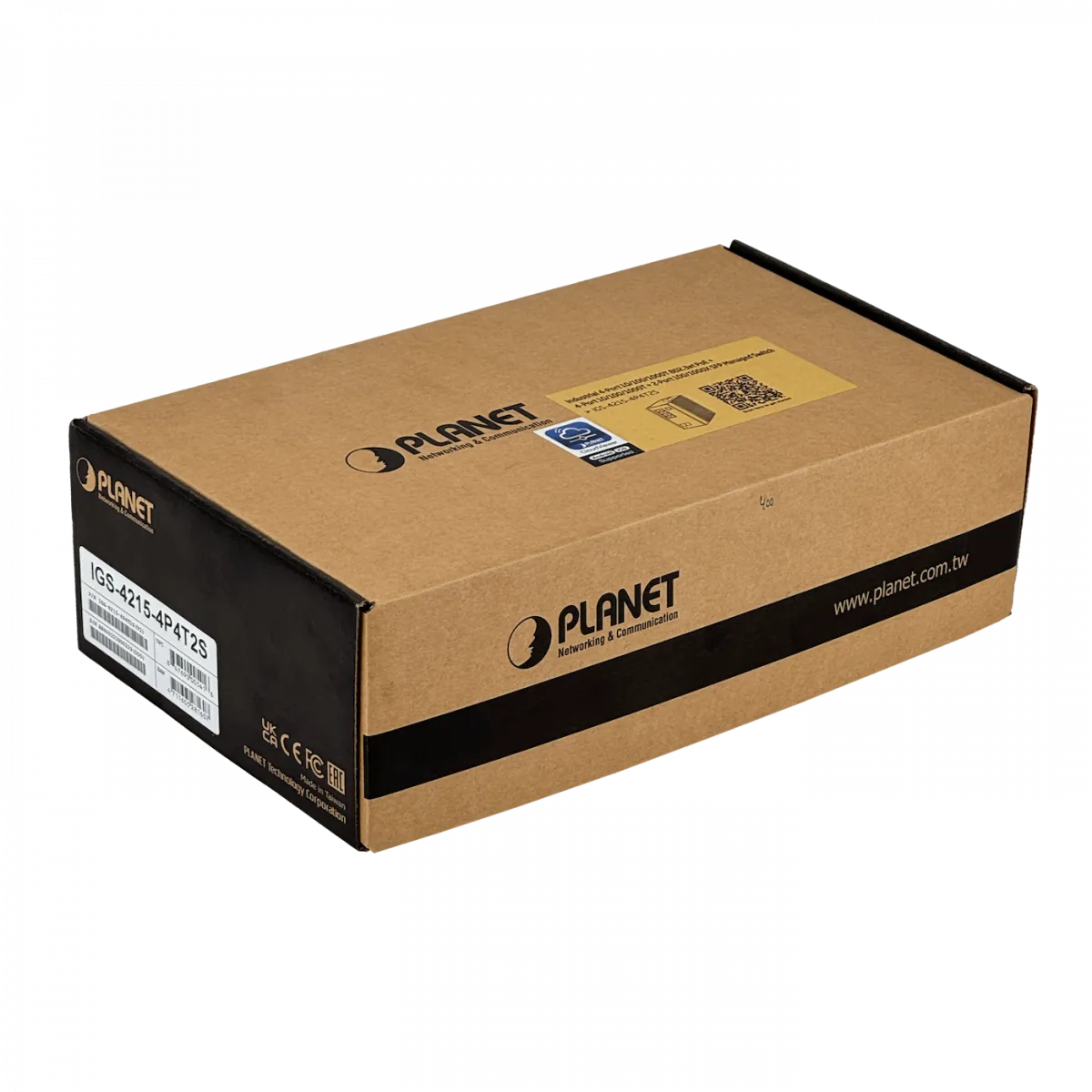 Switch PLANET 8-1000(4PoE-at) 2-SFP 144W-tot RielDIN Switch Industrial 4P4T2S 6