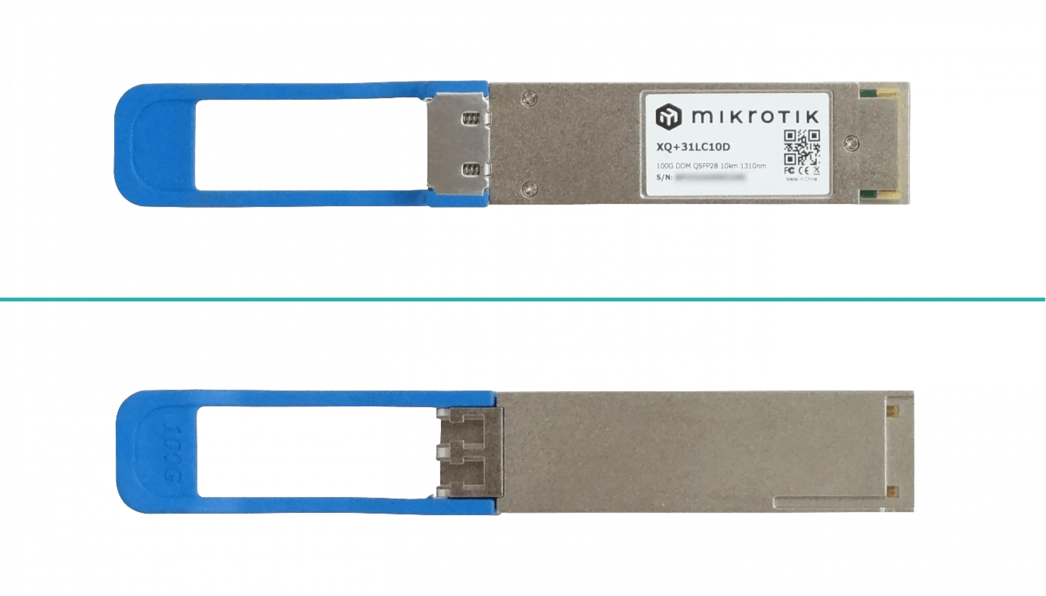 Módulo QSFP28 MikroTik XQ+31LC10D, 100G, Distancia hasta 10 km, Conector LC, Alta Velocidad 4