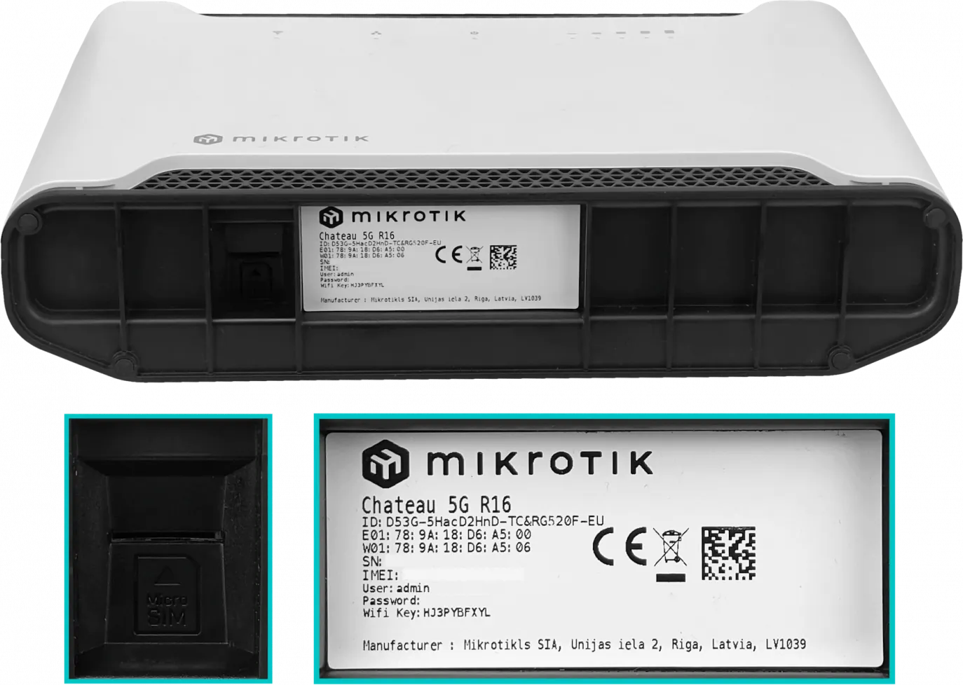 Modem 5G MIKROTIK  5-1000 1-Sim 1-USB L4 inc-24V  5