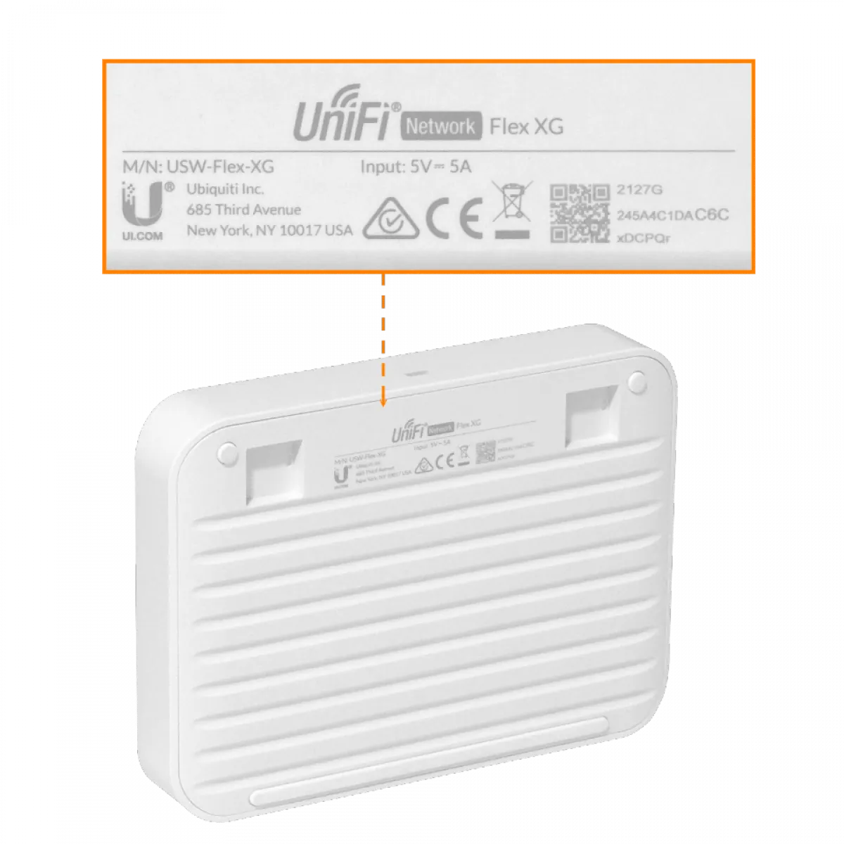 Switch Gestionado 5 Puertos con 4 Puertos 10G y Entrada PoE+, Ubiquiti UniFi Switch Flex XG 3