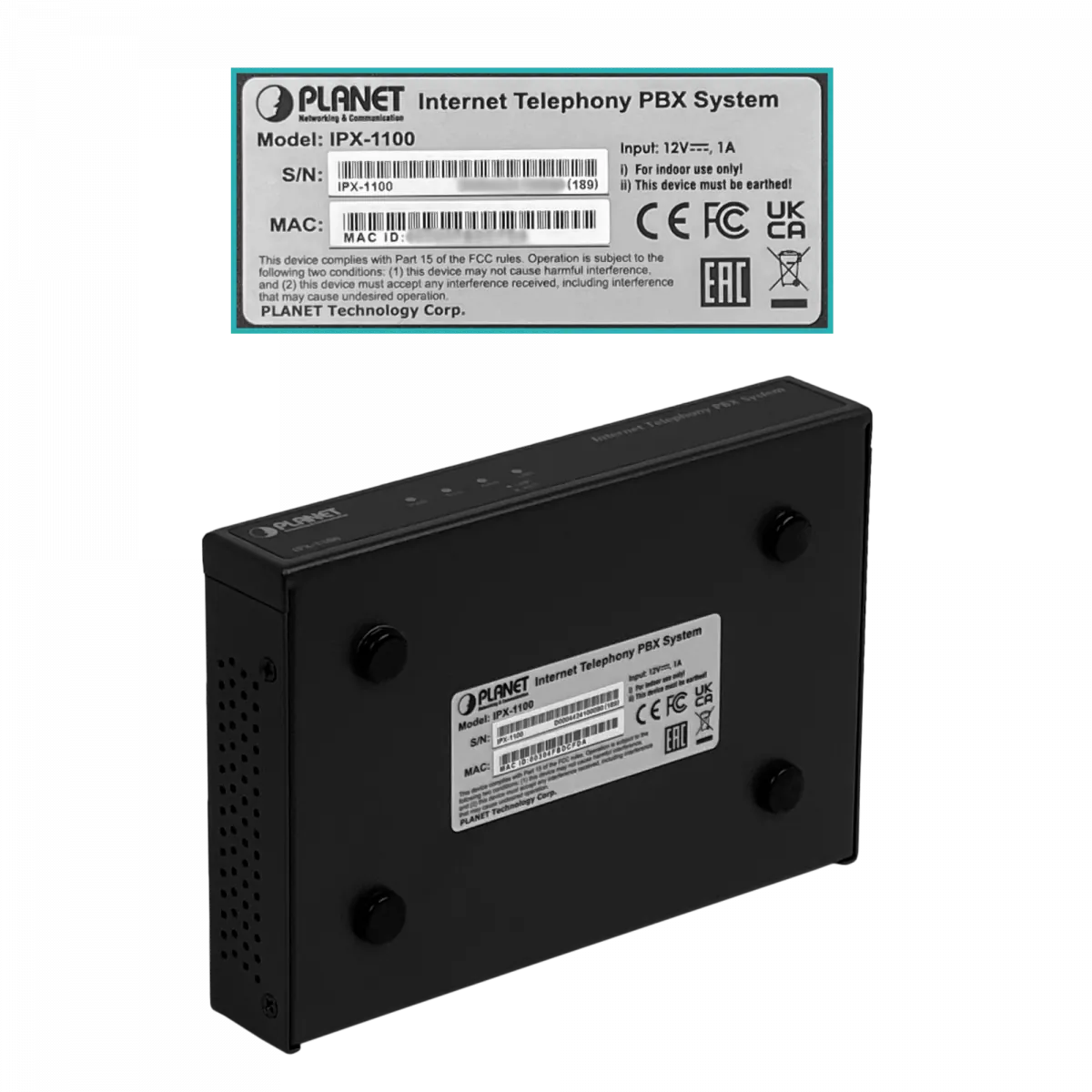 Sistema PBX de Telefonía IP PLANET IPX-1100, 100 registros de usuario SIP 5