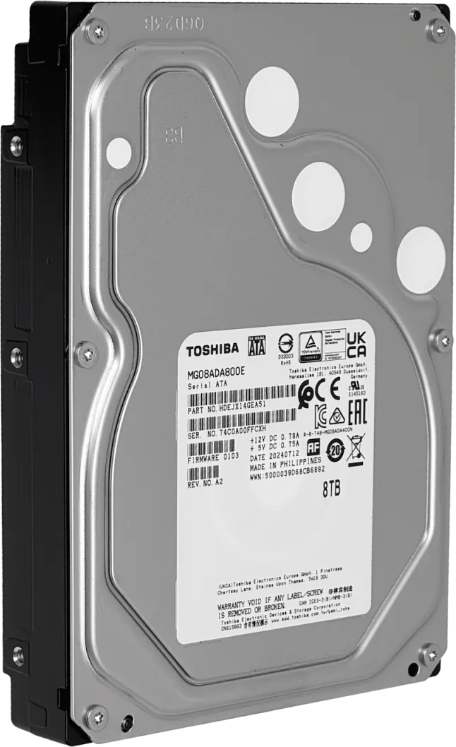 Disco Duro Ubiquiti 8TB CMR 512mb 7200rpm Disco Duro interno 3,5pulg SATA 6Gbps 2