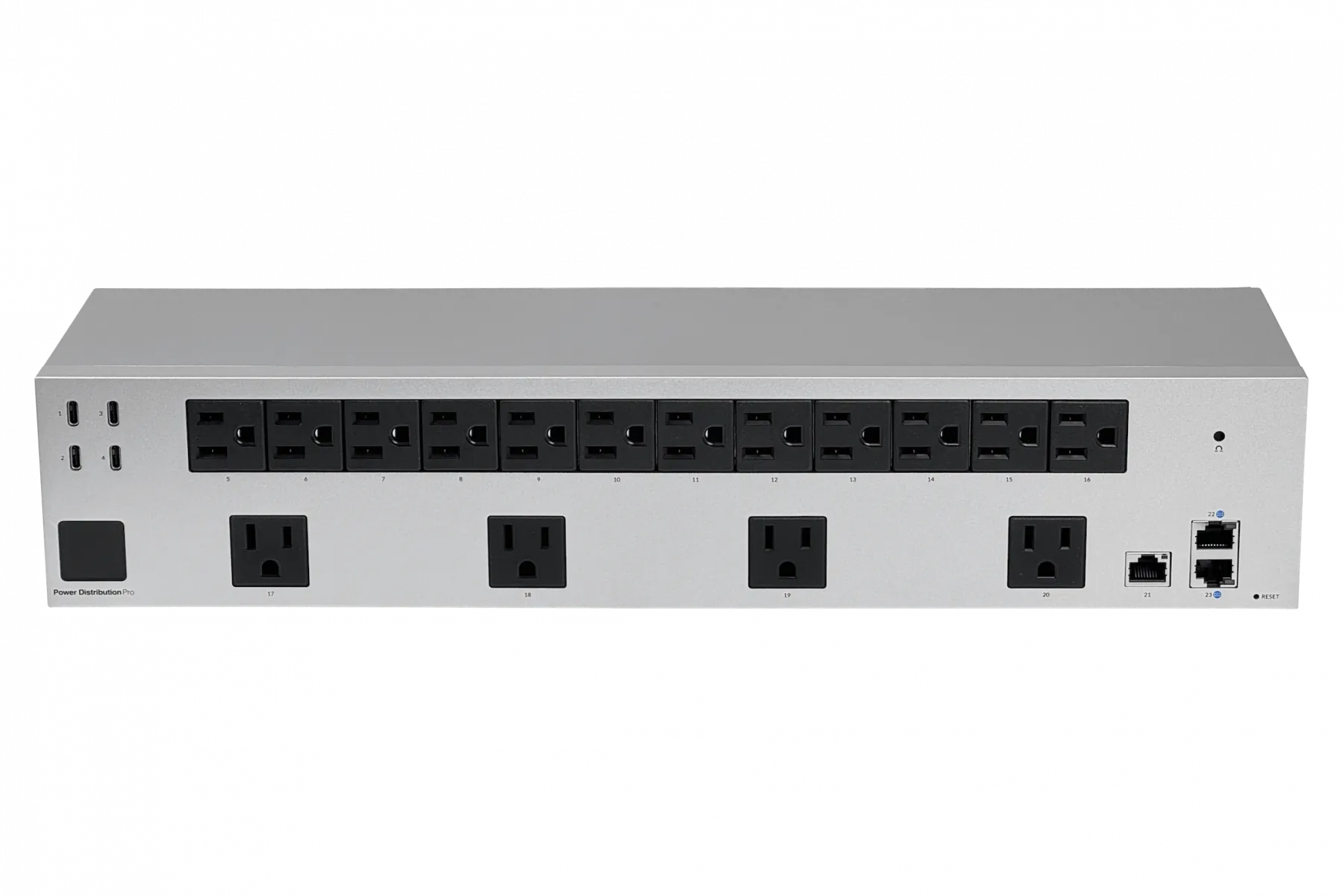 PDU Ubiquiti USP-PDU-PRO 16 US sockets +4xUSB-C +4xLAN IP para rack 125VAC 2