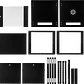 Rack  9U 45CM-Fondo Gabinete Rack Pared Muro Negro Linkmade - Miniatura 4