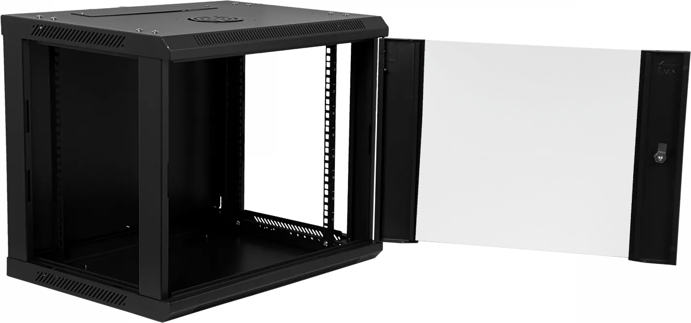 Rack  9U 45CM-Fondo Gabinete Rack Pared Muro Negro Linkmade 5