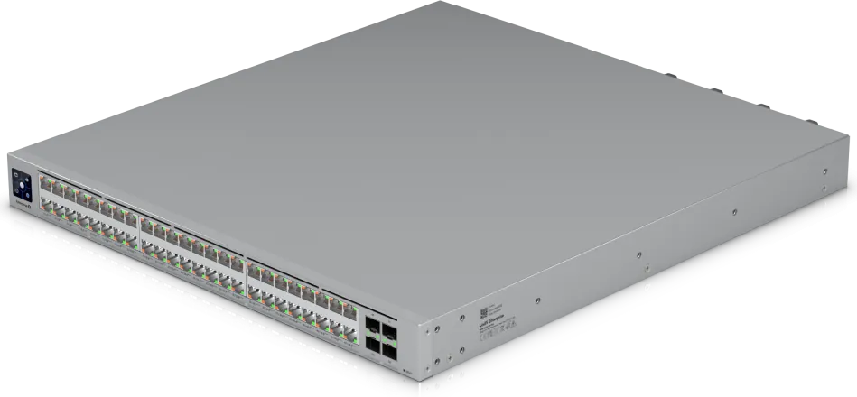 Switch Ubiquiti ECS 48 POE 48 Puertos PoE+++ con Uplink 25G Gestion L3 para Redes Empresariales 5
