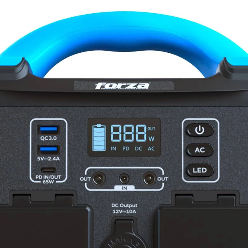 Generador eléctrico portátil Forza Titan FPP-T302-I, 300W, 220V, 236Wh, MPPT 9