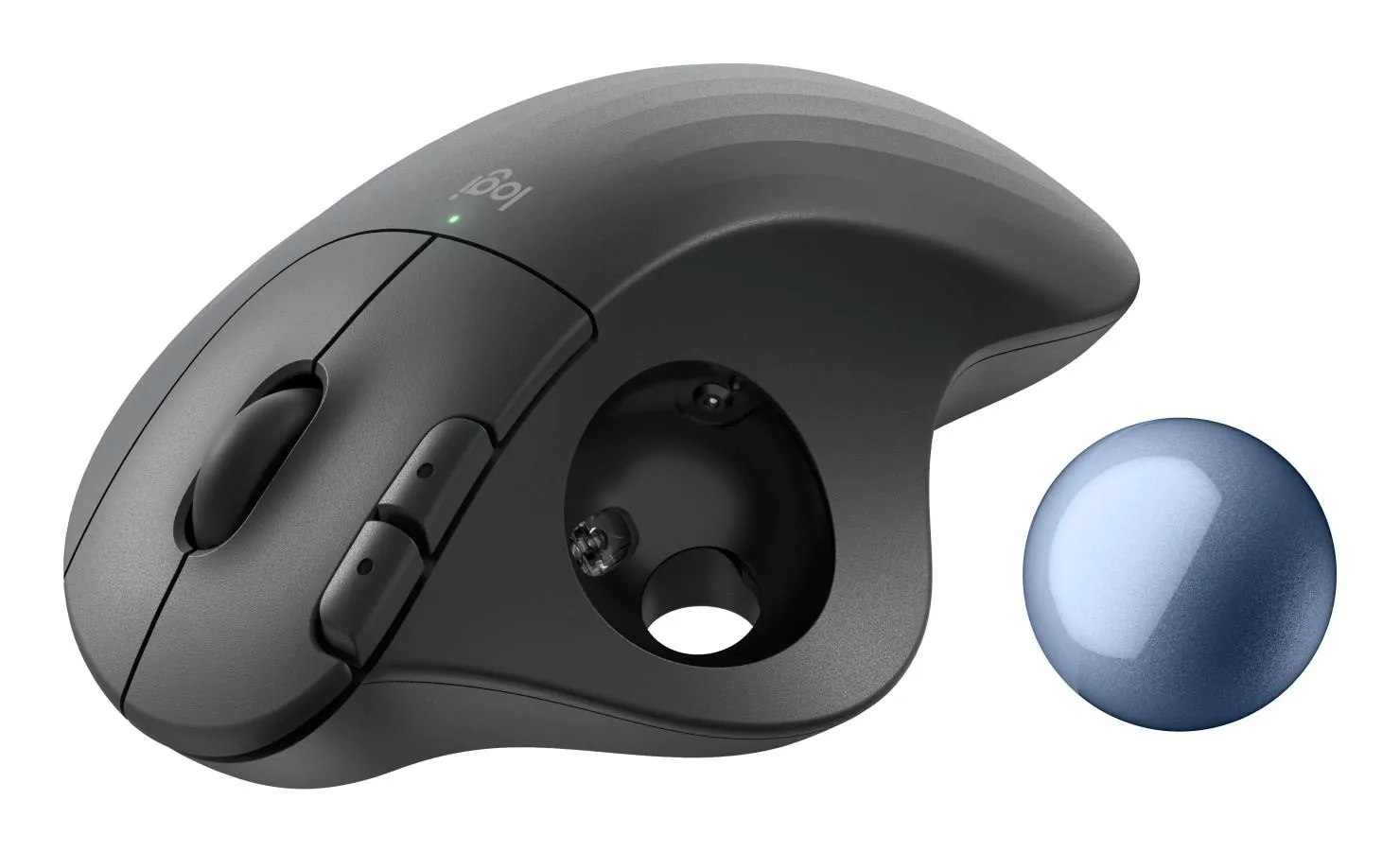 Mouse Trackball Inalámbrico Ergonómico, Logitech ERGO M575S - Grafito 4