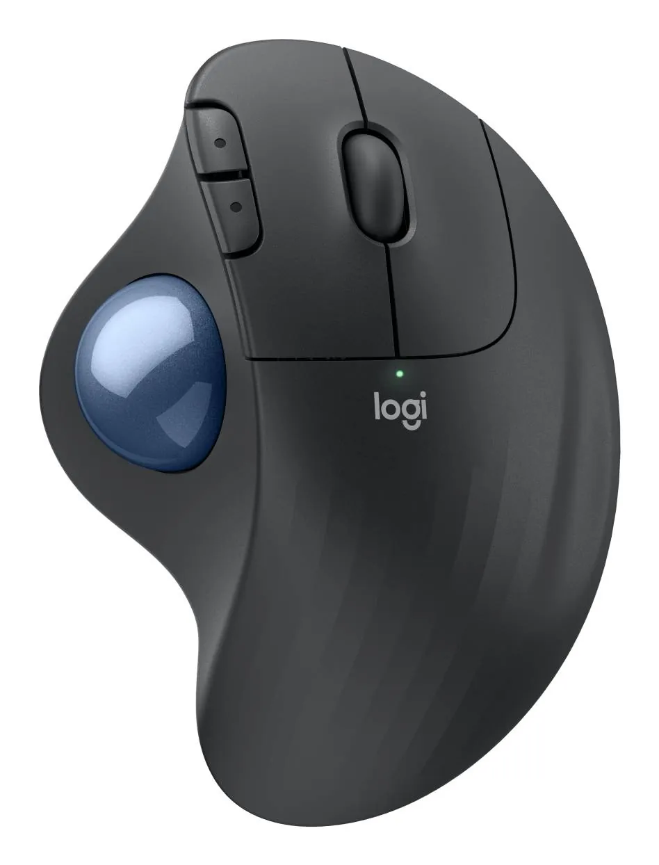 Mouse Trackball Inalámbrico Ergonómico, Logitech ERGO M575S - Grafito 7