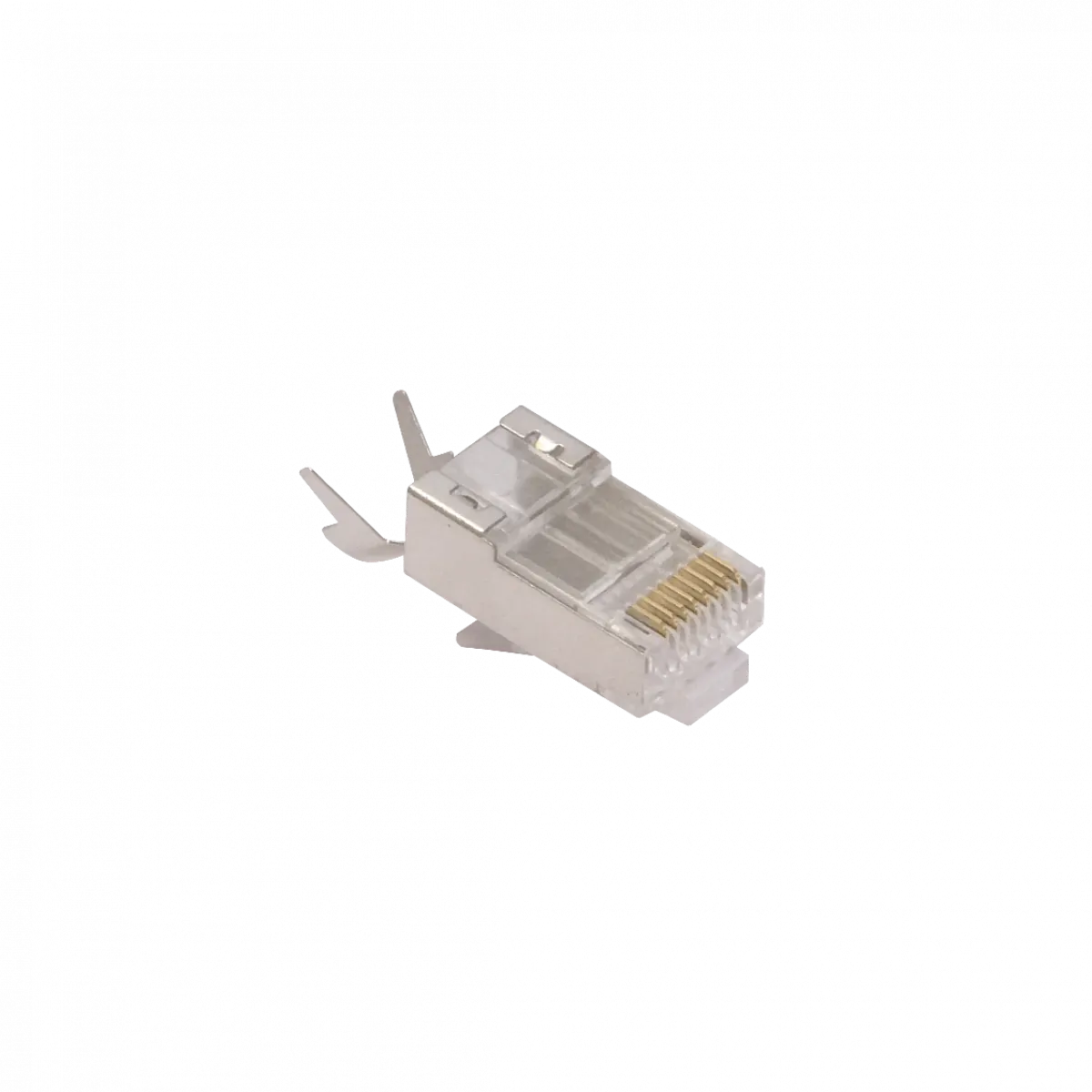 Conector CAT7 1,3mm RJ45 8P8C Bolsa 10-Conectores Machos Crimpeables oro-50um 3
