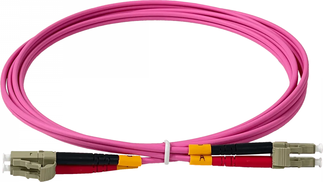 Jumper Fibra LSZH 2mt LC-LC OM4 MultiModo MM Duplex 50/125um 3mm 2