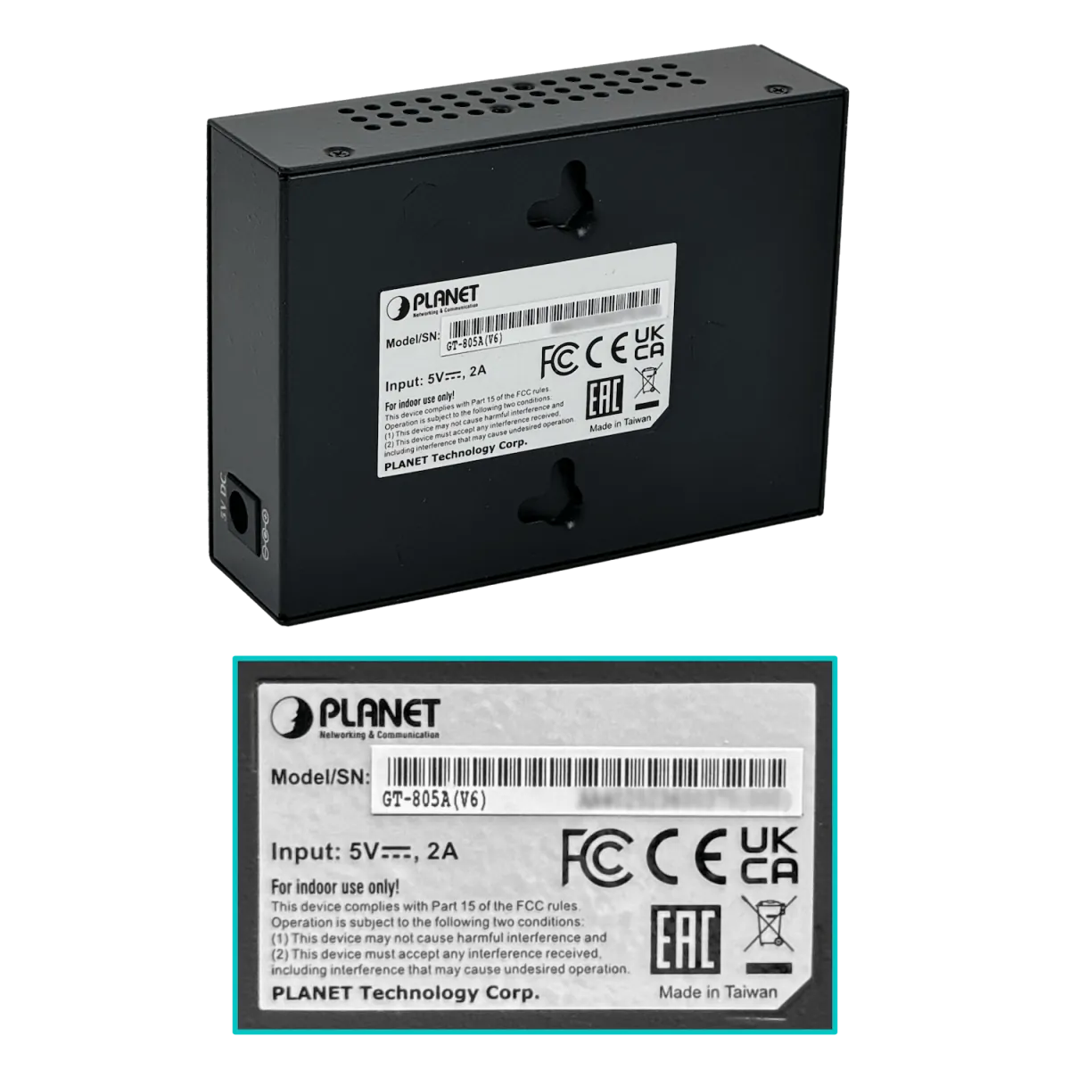 Media Converter Planet 1-1000 1-SFP Gigabit  Semi-Admin inc-5VDC/2,5A 4