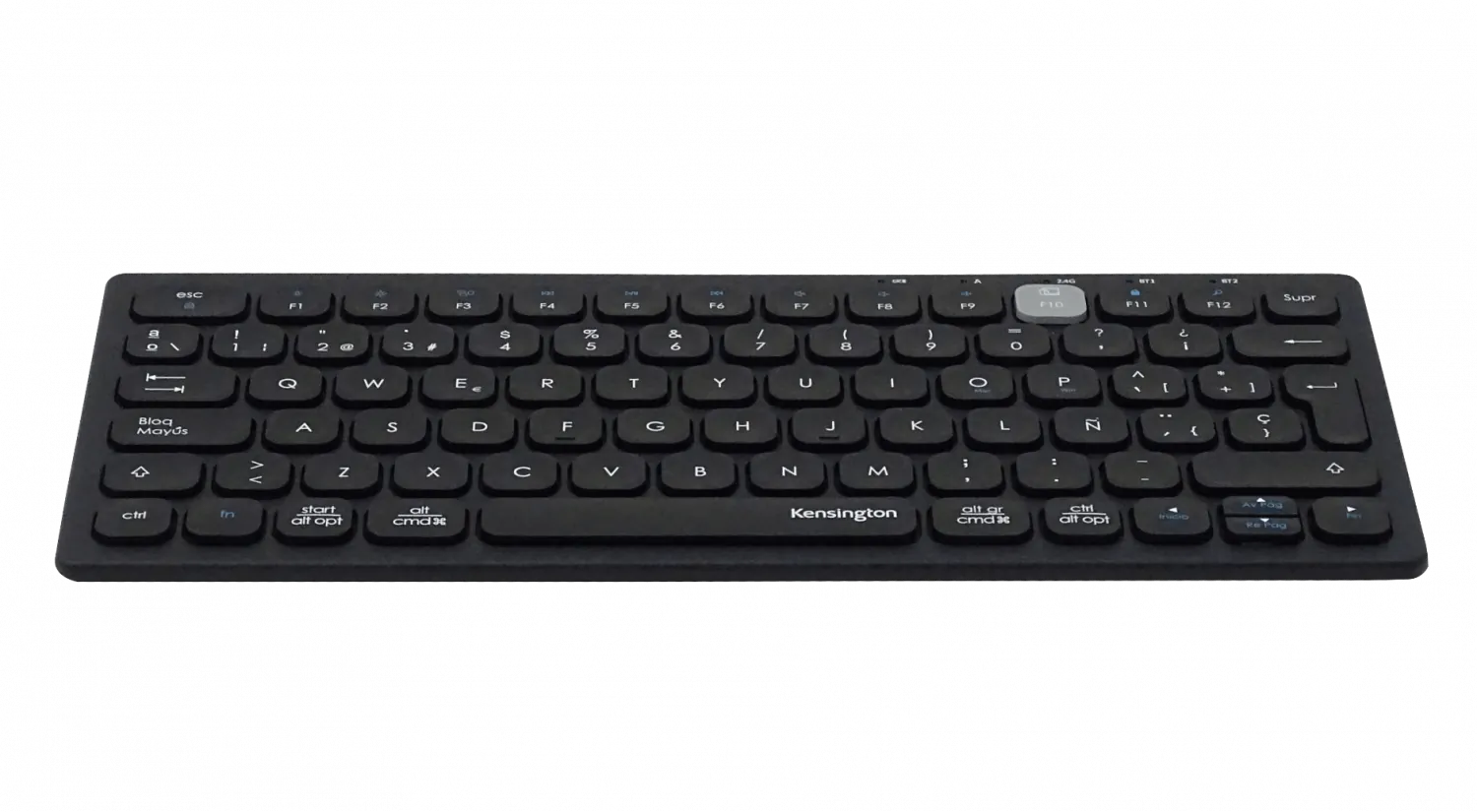 Teclado Inalambrico 2,4Ghz BT v3.0/5.0 Negro USB inc/2-AAA 5